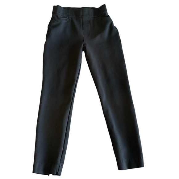 Women's Slim Straight Pants Pull On Faux Pockets Spanx Black Size medium Please - Picture 1 of 12